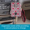 High Road DriverPockets Car Phone Holder Air Vent Pouch and Front Seat Organizer with 3 Pockets, Hanging Hooks and Charging Port