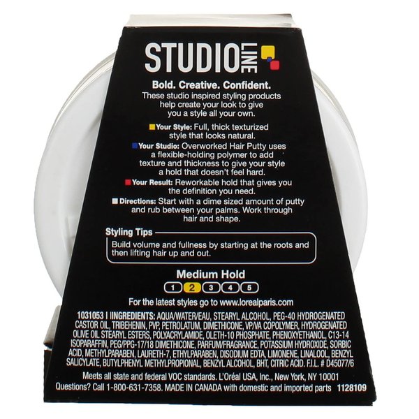 L'Oréal Paris Studio Line Overworked Hair Putty, 1.7 oz (50 g)