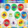 Harrycle 60 Pieces Building Blocks Themed Birthday Party Balloons, Brick Themed Balloons Decorations Building Block Party Latex Balloons Brick Party Balloons for Kids Toddlers Birthday Party Supplies