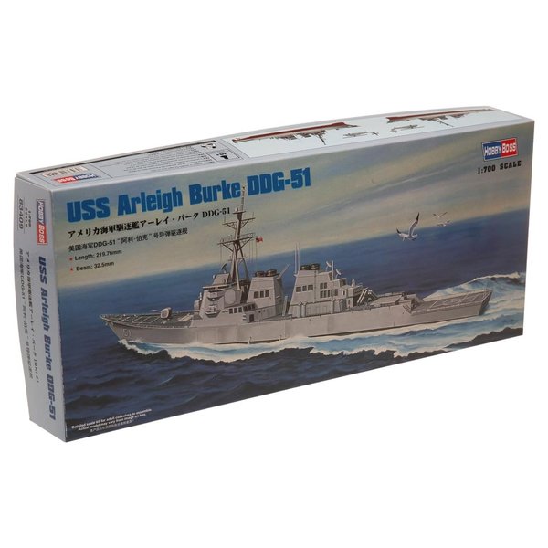 Hobby Boss USS Arleigh Burke DDG-51 Boat Model Building Kit