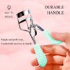Uranian Beauty Eyelash Curler Non-Slip Eyelash Curler Tools Mini Eyelash Curlers Makeup Tool for Women and Girls (Green)