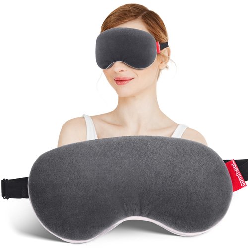 Comfheat Moist Heat Eye Mask Lavender Microwave Warm Compress Heated Eye Mask for Dry Eyes, Relieves Stye, Blepharitis， Pink Eye Irritated Eyes Microwavable & Reusable
