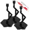 TWKUPWO Hobby Model Action Base Display Stand, Gundam Model Stand Action Figure Stand Compatible with MG RG HG Universal Models Stand (3sets Black)