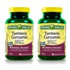 Spring Valley Turmeric Curcumin 500mg with Ginger Powder, General Wellness, 180 Capsules (Pack of 2)