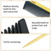 Rat Tail Comb for Hair Styling and Sectioning, Fine Tooth Teasing Comb Parting for Braiding Hair, Eco-friendly Bamboo and Durable Bakelite Infused Anti-Static Anti-Frizz Hair for Women by Combetter
