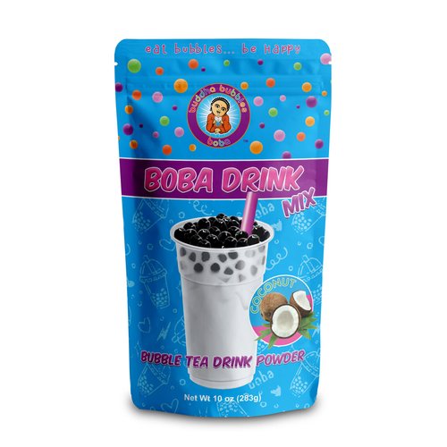 COCONUT CREAM Boba/Bubble Tea Drink Mix Powder By Buddha Bubbles Boba (10 Ounce) (283 Grams)