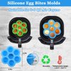 XANGNIER Silicone Air Fryer Egg bite Mold,2 Pack Reusable Egg Bites Pan with Lid-Alternative to Sous Vide Egg Bite Maker,Air Fryer Accessories