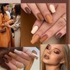 gelike ec Brown Gel Nail Polish Set, Nude Brown Gel Polish 2024 Gel Nail Polish Colors Neutral Nail Polish Kit Soak Off Gel Polish Nail Art DIY Gift for Girls Women