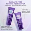 L’Oreal Paris Sulfate Free Brass Toning Purple Shampoo for Blonde, Bleached, Silver, or Brown Highlighted Hair, EverPure, 23 Fl Oz (Packaging May Vary)