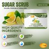 SPA REDI Sugar Scrub Lemon and Lime - Moisturizing and Exfoliating Body Scrub, Face, Hand, Foot Scrub body exfoliator for Nourishing, Glow, Polish, Smooth and Fresh Skin 16 Oz