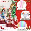 JANYUN Christmas Straws, 20 Pcs Reusable Plastic Straws Christmas Party Favors for Kids Cute Santa Snowflakes Reindeer Drinking Straws Xmas Holiday Party Supplies（10 Styles）