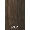 Natural Tone Hair Wrap Color HT10 Med Brown - Christie Brinkley 6" Overall Length Heat Friendly Textured Hairpiece Fun Bun Chignon