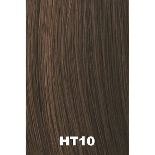 Natural Tone Hair Wrap Color HT10 Med Brown - Christie Brinkley 6" Overall Length Heat Friendly Textured Hairpiece Fun Bun Chignon