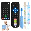 ZOEDO Baby Teething Toys, Remote Control Shape Teething Toys, Cell Phone Teether for Babies, Toy Chew for Babies 3-24 Months, BPA Free & Refrigerator Safe