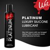 Wet Platinum Silicone-Based Lube for Men, Women & Couples, 3 Fl Oz (2-Pack) - Long-Lasting & Water-Resistant Premium Personal Lubricant - Safe to Use with Latex Condoms - Non-Sticky & Hypoallergenic