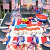 40PCS American Flag Paper Plates and Napkins Party Supplies, Disposable Patriotic Party Plates and Napkins Tableware Set for Memorial Day 4th of July Independence Day Decorations Serves 20 Guests