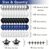 Miidenks 14th Birthday Decorations Set for Boy, Navy Blue Silver Black Happy 14 Birthday Party Decorations with Birthday Backdrop Banner Birthday Tablecloth 14 Number Balloons for Him