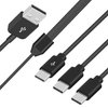 Duttek USB A to USB C Splitter Cable 5 Ft/1.5M, USB C Splitter Charging Cable, 3 in 1 USB2.0 Male to 3 USB C Male Multi USB C Cable Compatible with USB Type-C Phones, Tablets (Black)