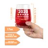 Funny Wine Glass Gift- 17 Oz Stemless Wine Glass (1 PC - 2020 One Star)