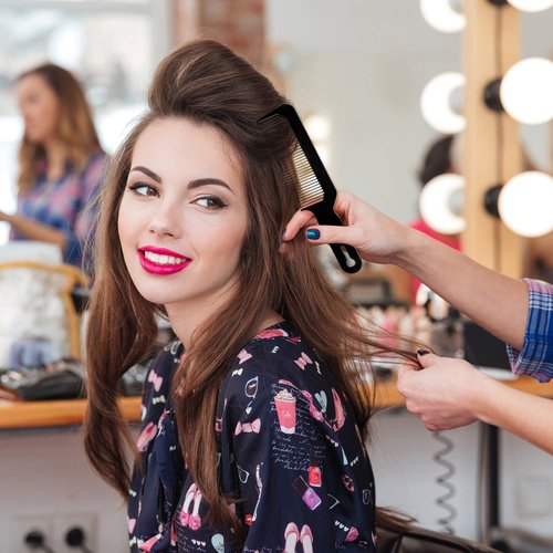 Boao 12 Pieces Barber Combs, Plastic, Clipper Combs for Clipper-cuts and Flattops, Heat Resistant, Anti-static, 9 Inch, Black and White