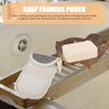 FOMIYES 4pcs Soap Bag Exfoliating Soap Saver Pouch Exfoliator Sponge Holder Soap Pocket Drawstring Bags Body Scrubber Hanging Rope Bags Foam Net for Bath Shower