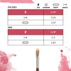 Princeton Velvetouch, Series 3950, Paint Brush for Acrylic, Oil and Watercolor, Mini- Filbert Grainer, 1/4 Inch