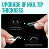 TOMICCA Short Square Gel Nail Tips, 504Pcs Full Cover Clear False Press on Nails, Soft Tips for Nail Extension DIY Nail Salon 12 Sizes