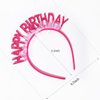 DIUEWOW 5PCS Birthday Headband for Women and Girls Glitter Birthday Crown Birthday Tiara Set Happy Birthday Hair Hoop Sweet Happy Birthday Accessories