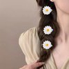 Daisy Hair Clip for Women Flower Hair Barrettes Pin for Girls Sunflower Hair Clip for Women Daisy Hair Accessories for Little Girls Floral Hair Clips for Women Wedding Daisy Alligator Hair Clips 8PCS