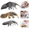 LUOZZY 3 Pcs Anteater Figurine Wildlife Anteater Toy Figure Plastic Anteater Toys Realistic Wild Animal Model