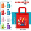 Ferraycle 24 Pcs Science Party Favor Bags Science Goodie Gift Treat Bag Non Woven Birthday Party Decoration Science Themed Party Favor Bags Treat Bags with Handles Science Birthday Party Supplies
