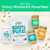 Crazy Richard’s - 100% All-Natural Peanut Powder, Powdered Peanut Butter, No Sugar Added, Non-GMO, Vegan Resealable Jar Pack of 1 x 6.5oz