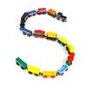 Wondertoys 16 Piece Magnetic Wooden Train Set for Toddlers - Includes Storage Bag and Track Accessories