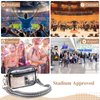 HULISEN Clear Crossbody Bag Stadium Approved, Purse for Women Men, Transparent Messenger Shoulder Handbag for Concert, Travel, Work, Sports (Black and White)