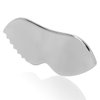 Stainless Steel Gua Sha for Facial Skin Care Scraping Massage Tool with Comb Teeth | Facial Massage, Used for Face, Neck, and Around Lips with Travel Pouch