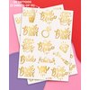 xo, Fetti 30 Bride Tribe Metallic Tattoos | Bachelorette Party Decorations, Bridesmaid Favor + Bride To Be gold