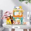 QLT QIAOLETONG Cute Cat House Toy Building Set for Girls 6-12, Compatible with Lego Friends, 521 PCS Friendship House Building Blocks Kit with Animals, Ideas Birthday Gift for Kids Boys 8-12