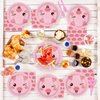 96 Pcs Pig Birthday Tableware Set Pink Pig Plates Napkins Farm Animal Party Decorations Piggy Dinnerware with Piglet Party Supplies for Cartoon Pig Girls Birthday Tableware Kit Party Favor 24 Guests