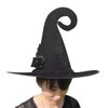 Starsouce Halloween Wizard Hat Flannel Witch Hat Cap with Feather Rose for Women Halloween Costume Cosplay Party