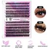 Natural Lash Extension Kit 240 PCS Lash Clusters Kit False Eyelashes Natural Look Wispy Lashes 10-16MM Individual Lashes Extensions DIY at Home