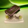 HEATHER'S LUX Glitter Lashes Sequins Lashes Dramatic 3D Faux Mink Lashes False Eyelashes Reusable Colorful Luxury Lashes Mink Eyelashes Whispy Glamorous Sparkly Sparkle Lashes (Tahiti)