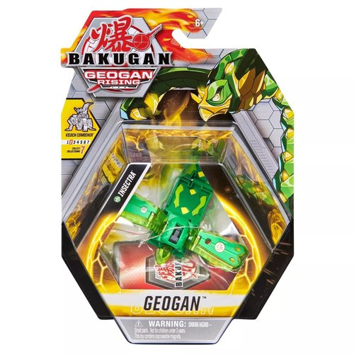 Bakugan Geogan Rising 2021 Ventus Insectra Geogan (Viloch Combiner Part 2 of 7) Collectible Action Figure and Trading Cards