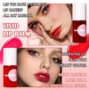 JunKuJK 2 Colors Lip Tint Stain Set,Lip Stain Long Lasting Waterproof Mini Liquid Lipstick for Lip & Cheek & Eye,Moisturizing Non-sticky Lip Tint Gloss Makeup