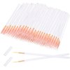 eBoot 100 Pack Disposable Eyeliner Brush Applicator Cosmetic Eye Wands Makeup Tool (Clear)