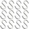 Axe Sickle 12 Pcs 2.3 Inch S Hook 304 Stainless Steel Hanging Hooks for Hanging Products or Items, Chain Hardware