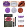 FREEORR 3 Colors Glitter Lip Kit, Diamond and Glitter Metallic Lip Powder with Lip Primer, Waterproof Long Lasting & Smudge Proof, Glitter Shimmer Sparkly Lip Cosmetic without Sticky Flake Off Set C