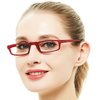OCCI CHIARI Womens Reading Glasses TR90 Reader For Men 1.0 1.25 1.5 1.75 2.0 2.25 2.5 2.75 3.0 3.5 4.0 5.0 6.0 (Red,225)