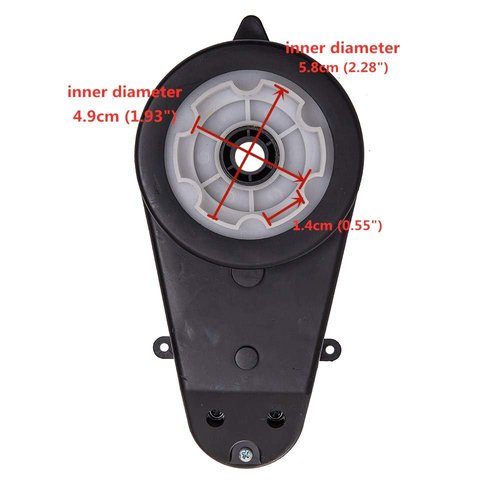 weelye 12V550 40000RPM Gearbox With High Torque 12V DC Motor for Kids Ride on Car SUV Parts, Electric Motor with Gear Box High Speed RS550 DC Motor Match Children Ride on Toys Accessories