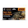 Vallejo Rust, Stain and Streaking Set Paint Set