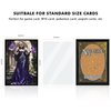 Katomula 100 MTG Card Sleeves with 100 Inner Sleeves, Textured Back Art Sleeves, Black Border & Black Inside, Fit Standard Size Cards - Liliana